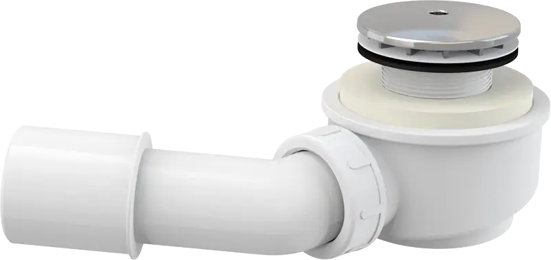 Сифон для душевого поддона Alcadrain  50 мм, заниженный, хромированный пластик (A471CR)