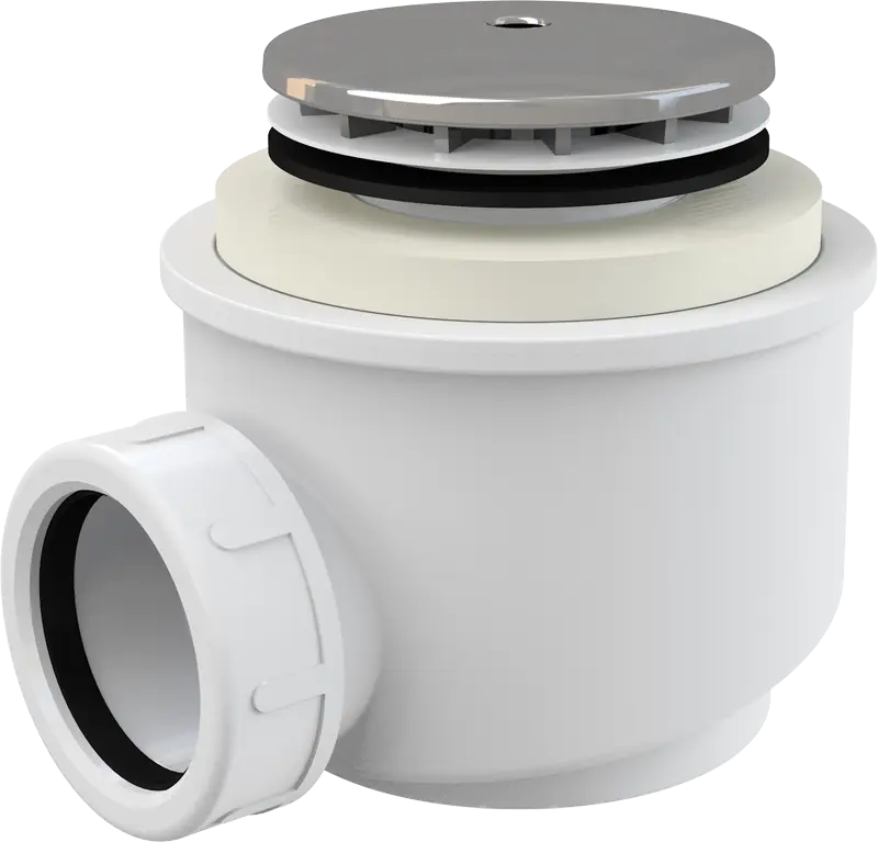 Сифон для душевого поддона Alcadrain 50 мм, хромированный (A47CR)