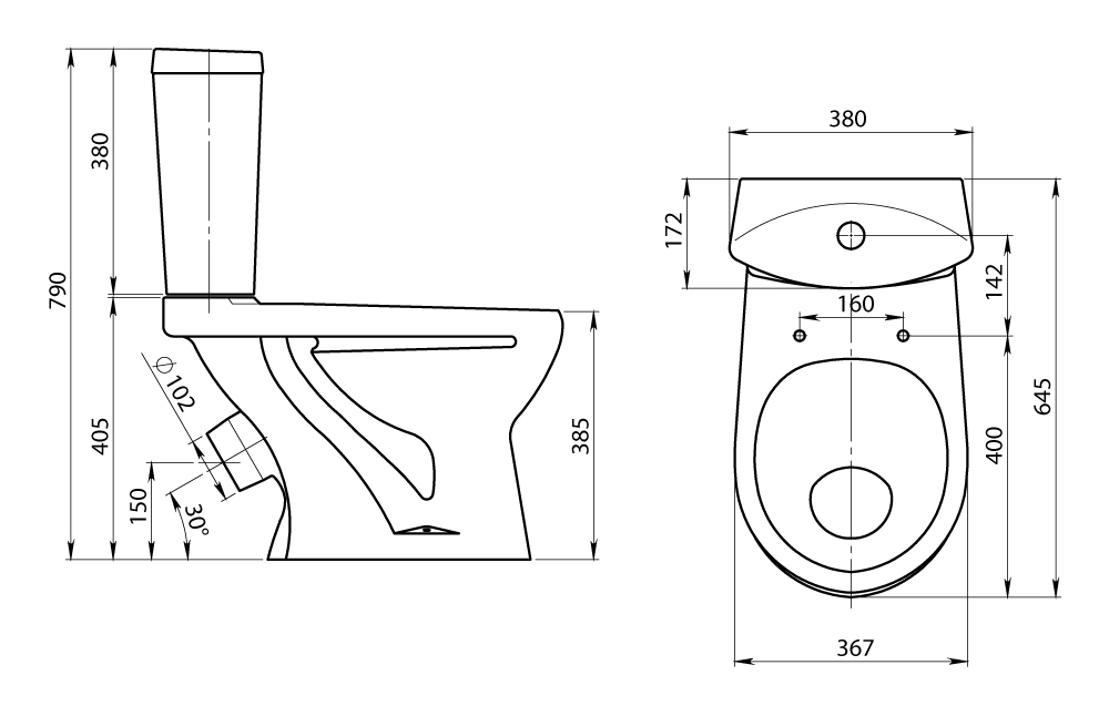 Santeri Ультра Унитаз-компакт с сидением стандарт (Россия) купить в ...
