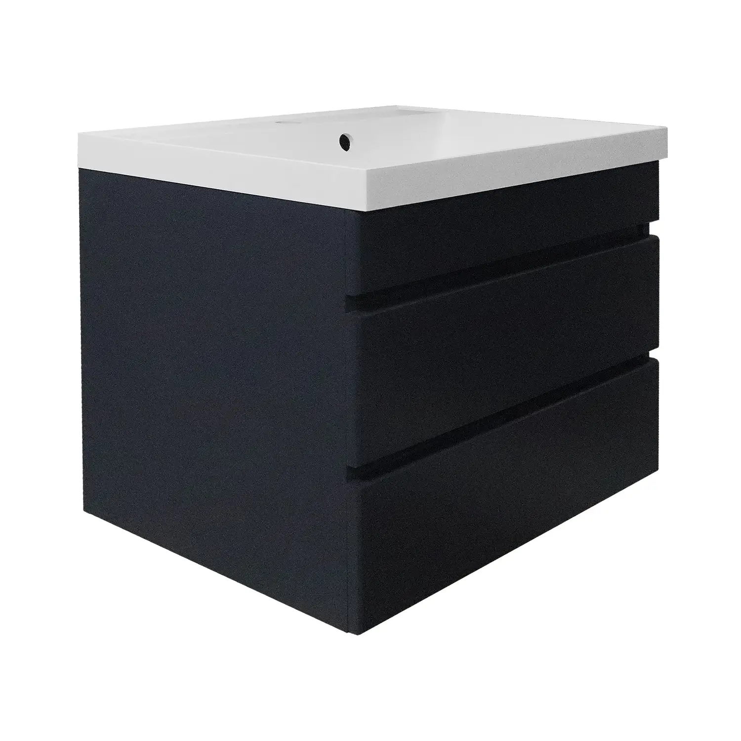 Комплект Azario Тумба Эстима 60/2 595х447х555 подвесная, с раковиной Астория 60, графит (CS00094587)