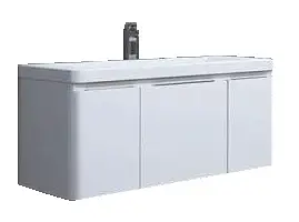 Тумба под раковину AQUATON Шерилл 105 подвесная, белая (1A206301SH010)