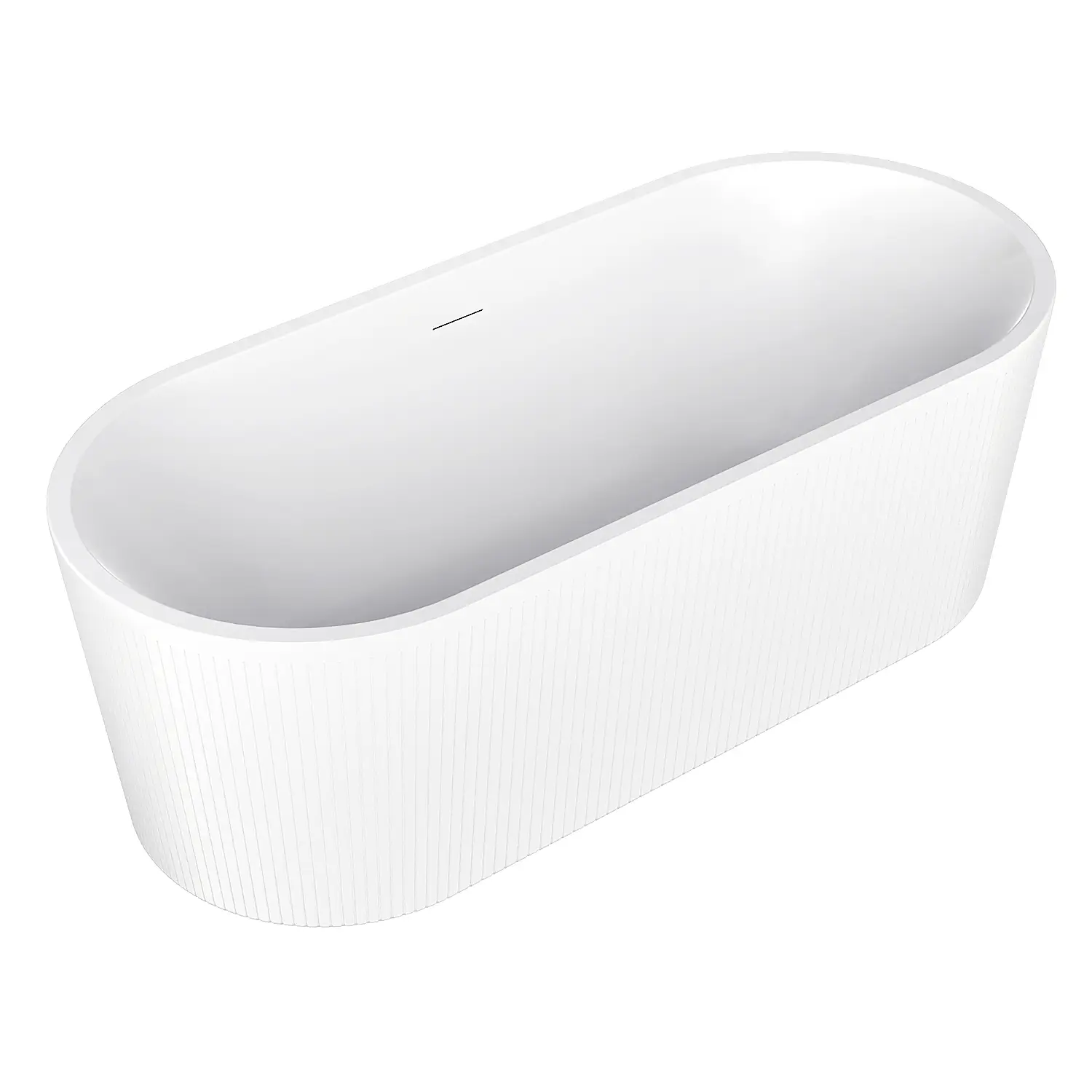 Ванна акриловая Azario Reflejo 1700х750х585 отдельностоящая, в комплекте с сифоном и металлической рамой (AZ-8697-1.7)