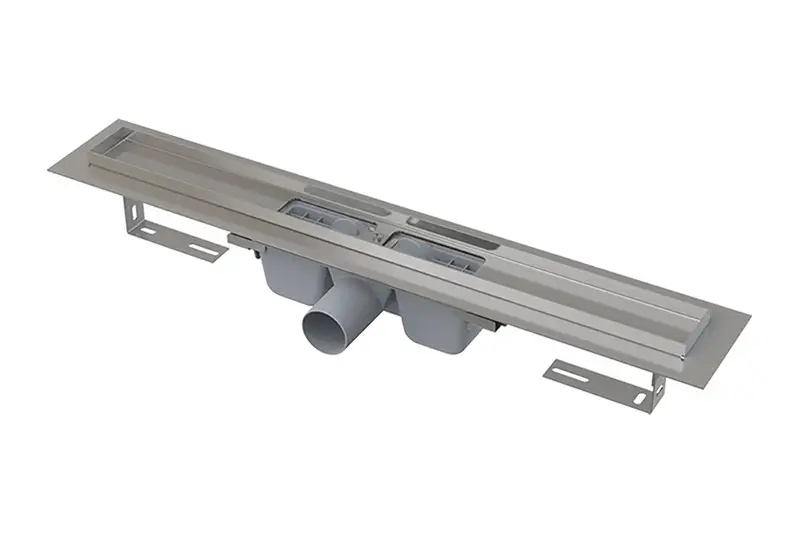 Душевой лоток Alcadrain SMART с порогами для перфорированной решетки, с горизонтальным стоком (APZ1S-550)