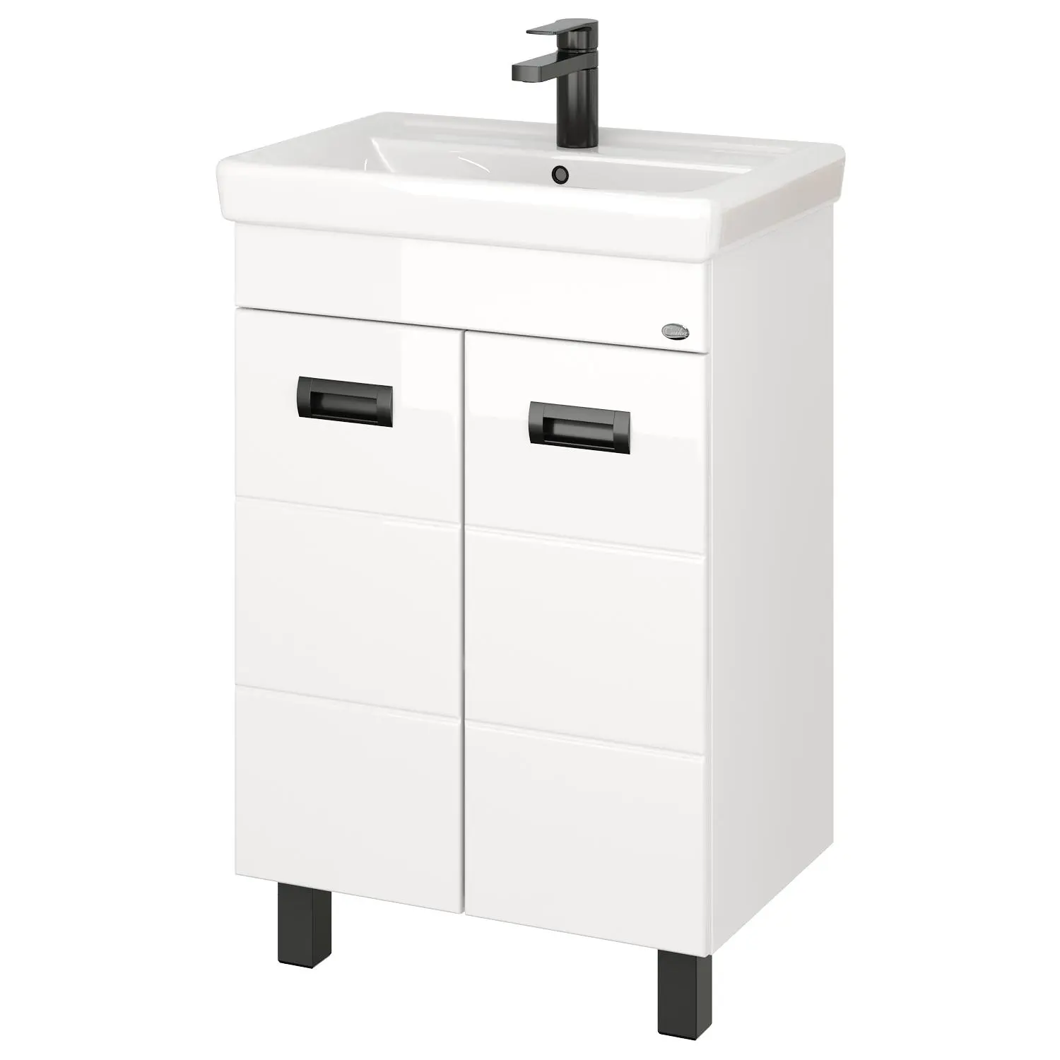 Тумба Onika Балтика-Квадро Black 60.11 белая (106139)