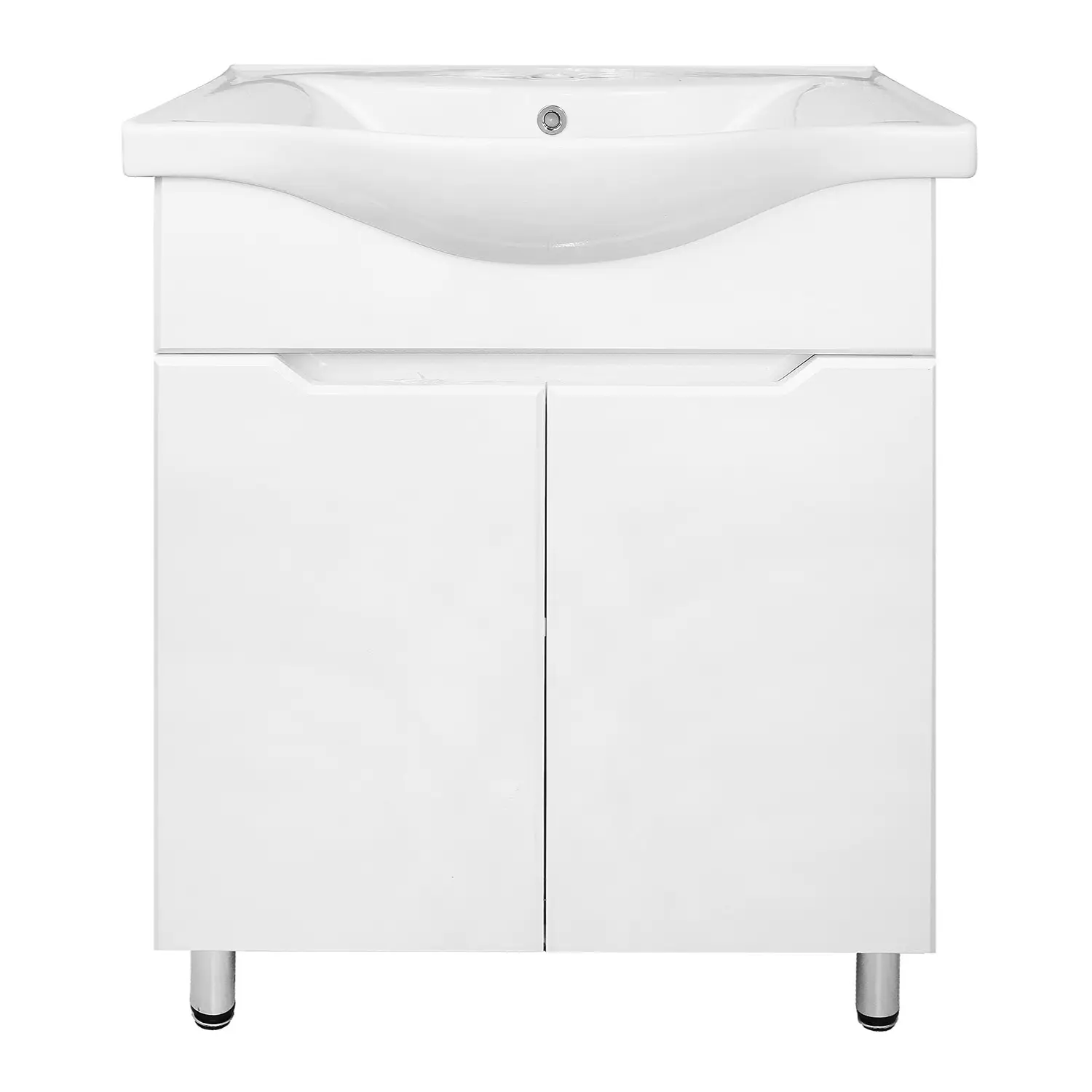 Комплект Тумба Палермо 60Н 600х460х840 напольная с раковиной Basic 60, белый (CS00092520)