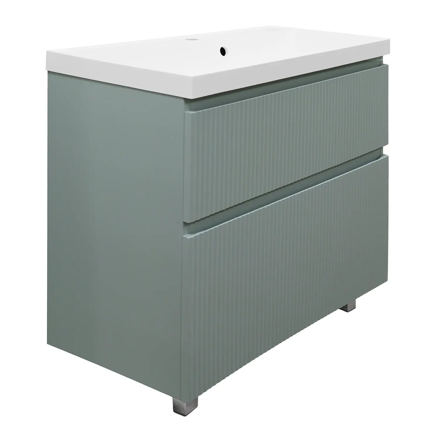 Комплект Azario Тумба Viola 80/2Н 800х450х850 напольная, с раковиной Астория 80, фисташковый (CS00097139)