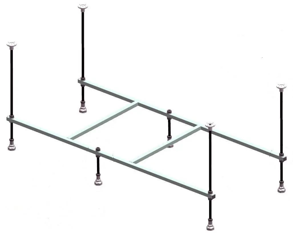 Рама к ванне Loranto Novaro La 1500х700 без крепежа, металл (CS00078468)