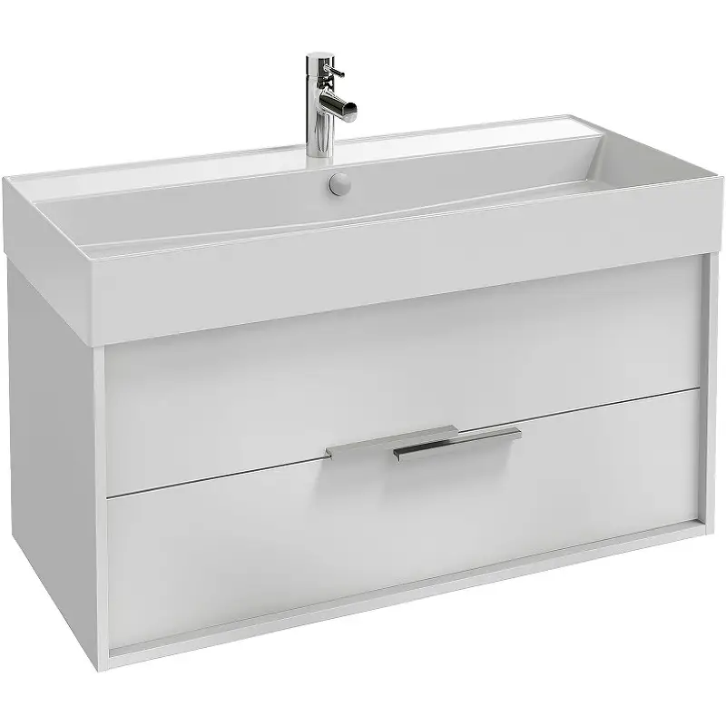 Тумба под раковину Jacob Delafon Vivienne 100 подвесная, Белая глянцевая (EB1668-J5-J5)