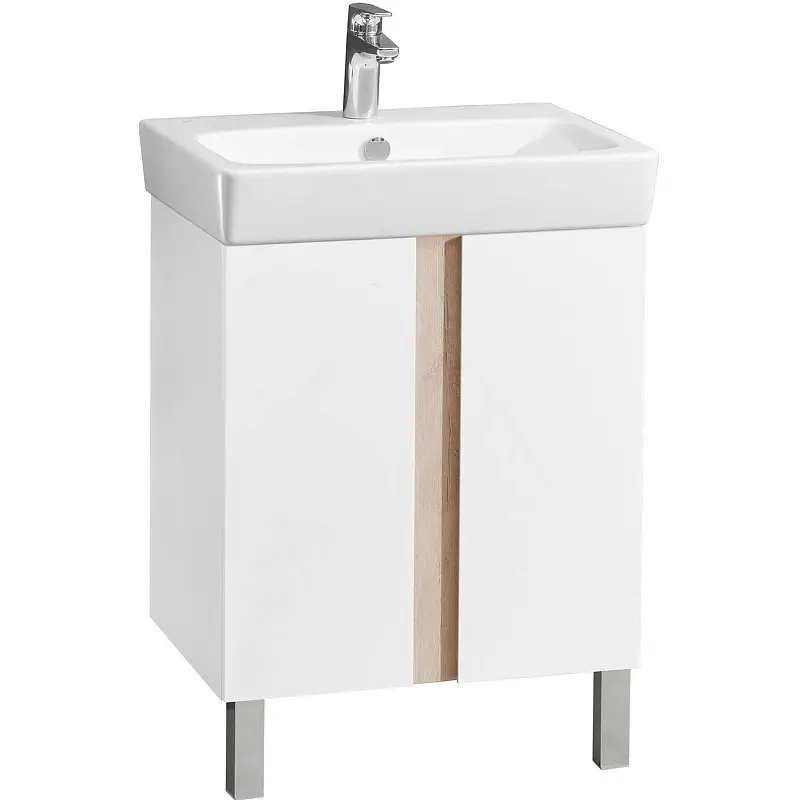 Тумба под раковину AQUATON Кантри 60 напольная, дуб верона (1A257401AHB20)