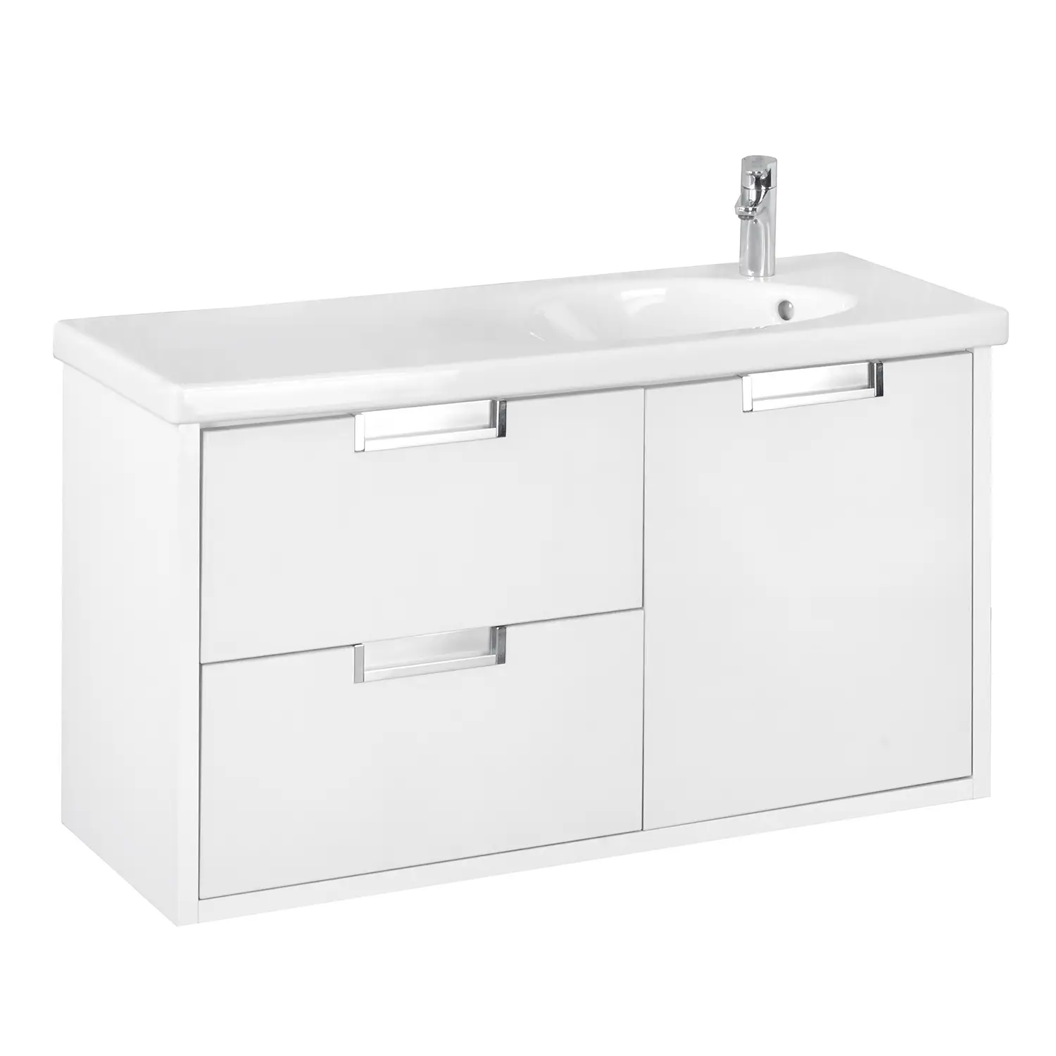 Тумба под раковину Roca Etna 100 см, подвесная, белый глянец (7.8573.0.280.6)