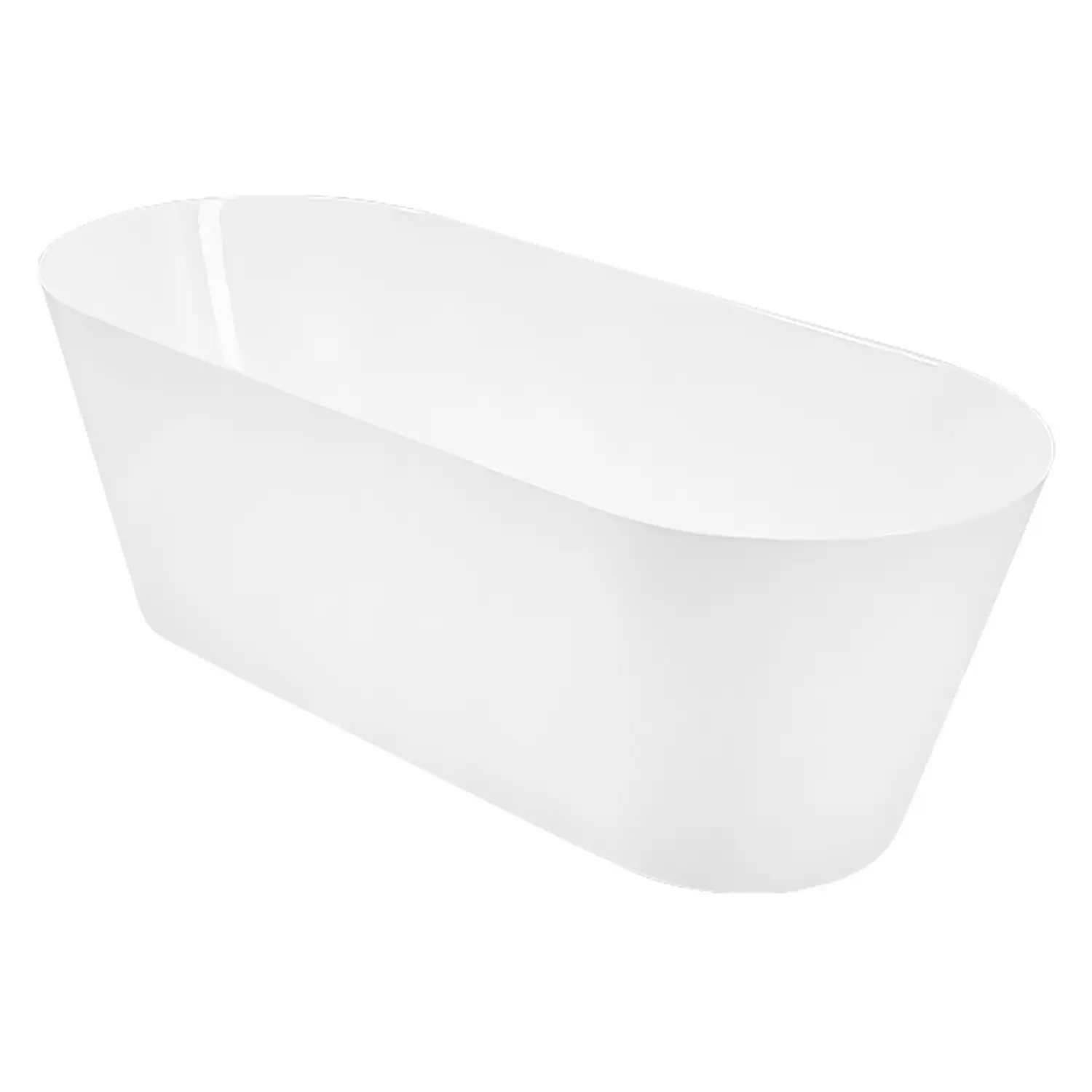 Ванна акриловая Loranto 1600х750х580 отдельностоящая, без перелива, в комплекте с сифоном и опорными ножками, цвет белый (CS-10-160)