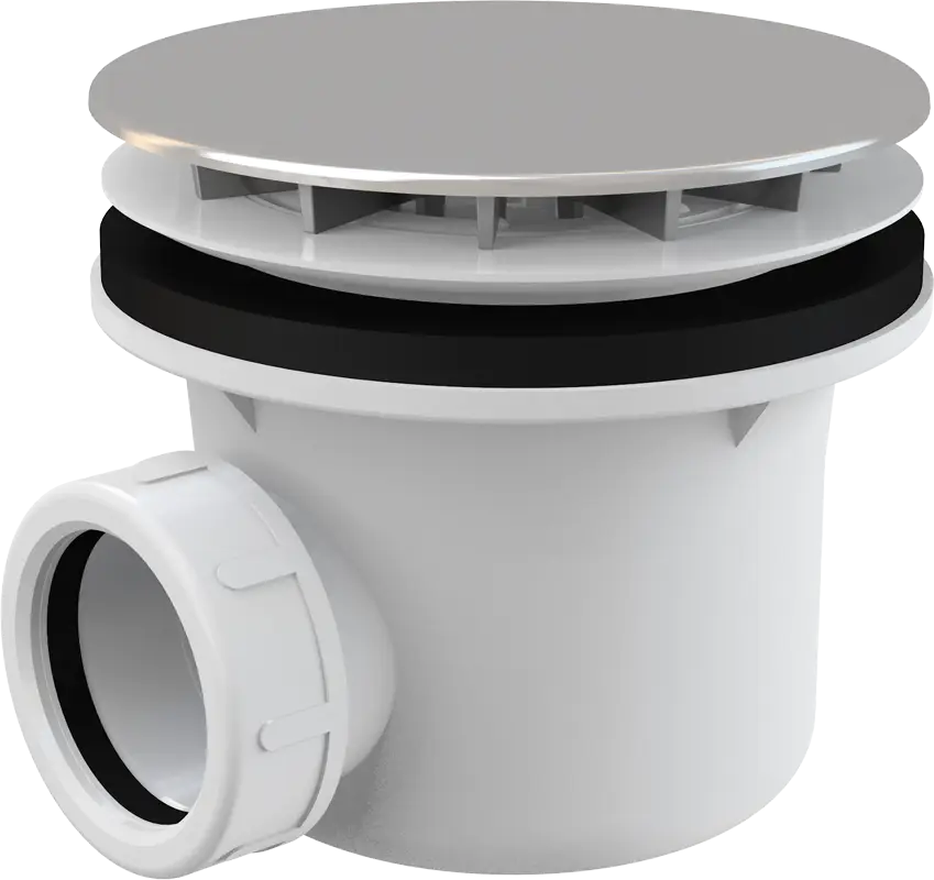 Сифон для душевого поддона Alcadrain, хромированный (A49CR)