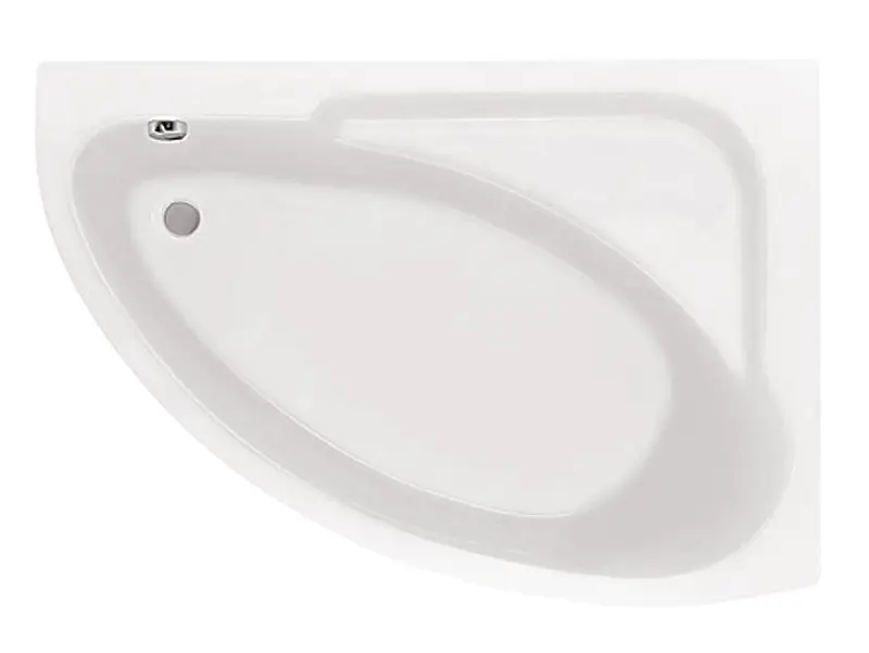 Ванна акриловая Santek Гоа асимметричная 150х100 правосторонняя белая