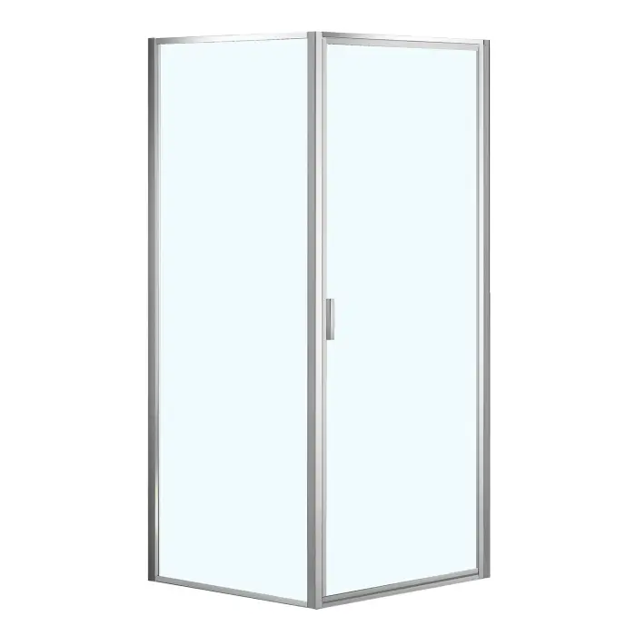 Душевое ограждение Azario RICHMOND 1000х1000х1950 БЕЗ ПОДДОНА прозрачное стекло 6 мм, профиль хром (AZ-NAG1221 1000)