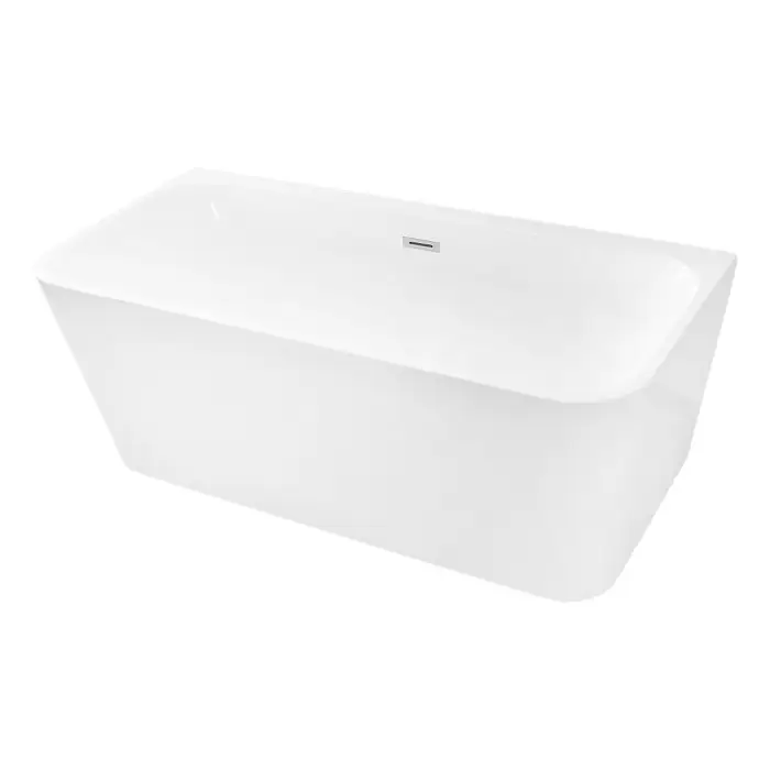 Ванна акриловая Loranto 1700х750х610 пристенная, в комплекте с сифоном и опорными ножками (CS-04-170)