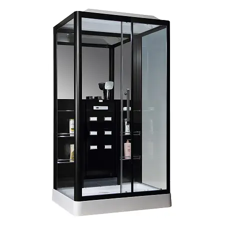 Душевая кабина Loranto Selak CS 127-3A R 90х120х235 правосторонняя, прозрачное стекло 6 мм., профиль черный (CS00035779)