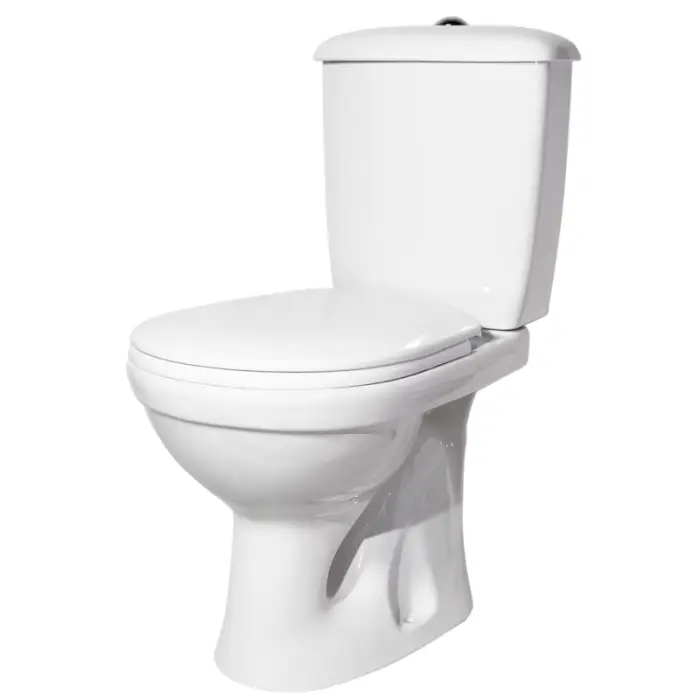 Унитаз-компакт Суперкомпакт Стандарт вертикальный выпуск, с сиденьем, белый (47301110322)