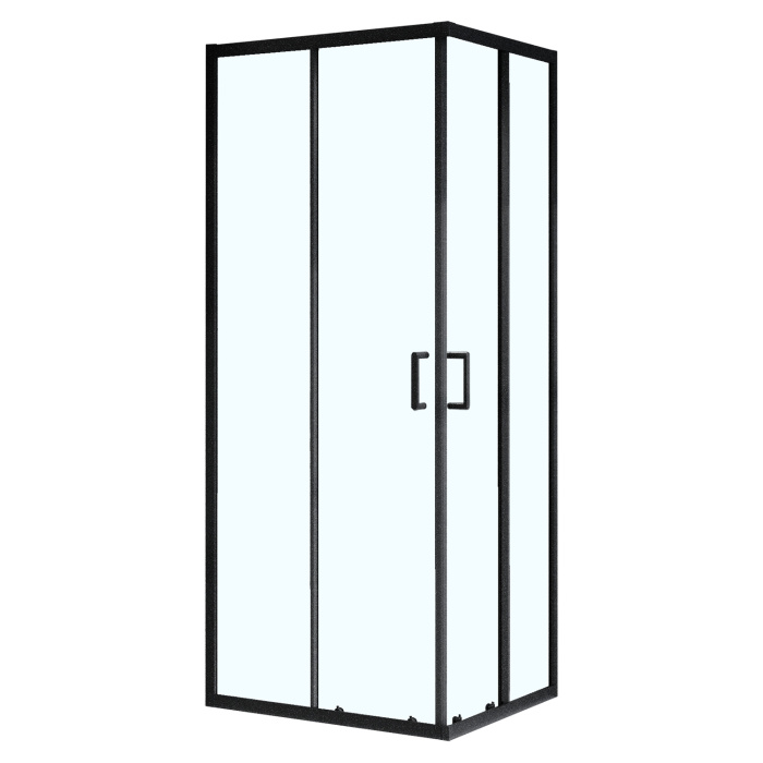 Душевое ограждение Azario VIENNA 900х900х1950 прозрачное стекло 6 мм, профиль черный матовый (AZ-R36-90-MB-CL)