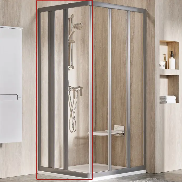 Душевая дверь Ravak Supernova ASRV3-80 198 раздвижная, стекло Transparent, профиль Сатин (15V40UR2Z1)