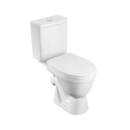 Унитаз-компакт Santek Уно эконом полипропилен, пластиковый крепеж, softclose (1.WH50.1.613)