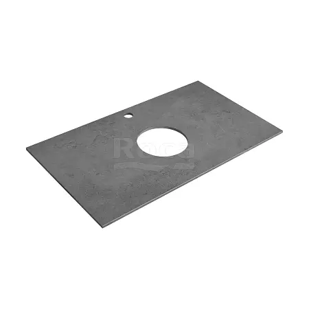 Столешница под раковину Roca Luna 79,6х46,1 из керамогранита, с отверстием под раковину, графит (Z.RU93.0.777.1)
