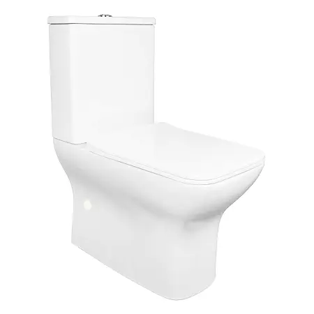 Унитаз-компакт Azario Fresco 360х620х800 напольный, безободковый, с быстросъемным сиденьем микролифт (AZ-8302)