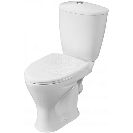 Унитаз-компакт Santeri Versia напольный, с сиденьем (1.P403.3.S00.00B.F)