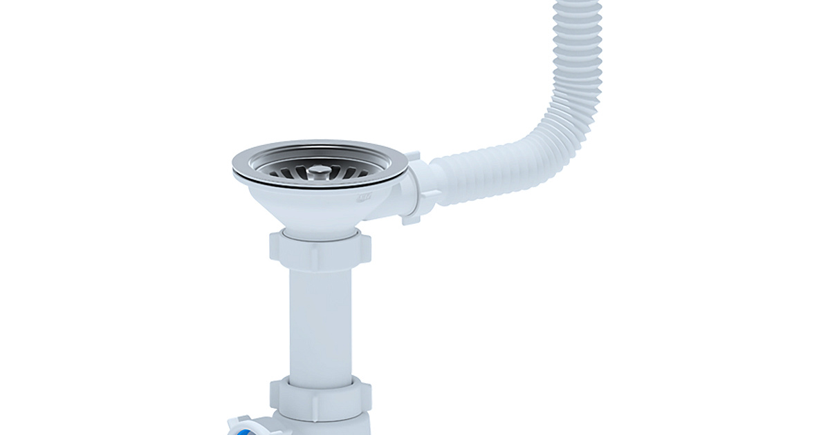 Сифон Ани Пласт Грот 3 1/2"*40 с гибким переливом (A0145S) (Россия ...