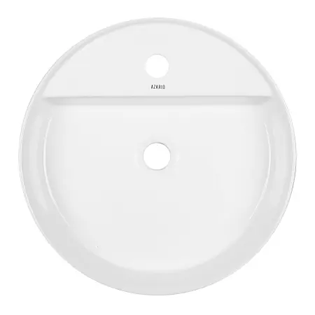 Раковина накладная Azario 450х450х110 круглая, белый глянец (AZ-3220)