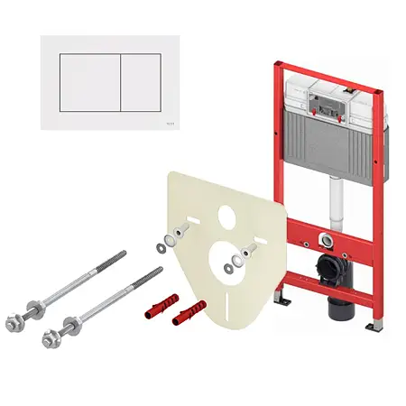 Комплект для установки подвесного унитаза TECEbase 2.0 панелью смыва  TECEnow Белая (9400413)