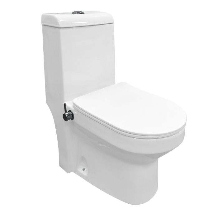 Унитаз-моноблок AZARIO BRUSCO 700x380x805 напольный, со встроенной функцией биде, в комплекте с сиденьем дюропласт микролифт (AZ-1085B) Унитаз-моноблок AZARIO BRUSCO 700x380x805 напольный, со встроенной функцией биде, в комплекте с сиденьем дюропласт микролифт (AZ-1085B)