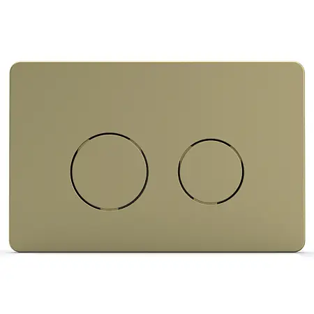 Кнопка смыва AZARIO двойная, круглая, цвет золото (AZ-8200-0086/AZ-P57-0160)