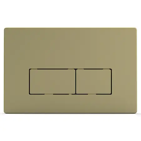 Кнопка смыва AZARIO двойная, квадратная, цвет золото (AZ-8200-0091/AZ-P58-0160)