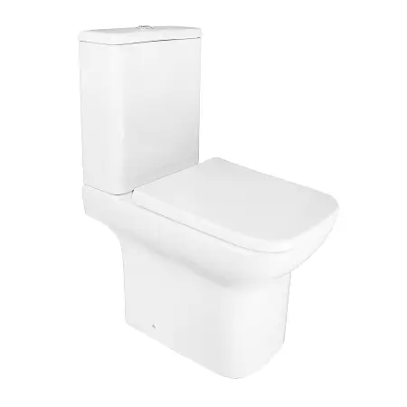 Унитаз-компакт Azario Alba 620х405х805 напольный, безободковый, с сиденьем микролифт (AZ-8323)