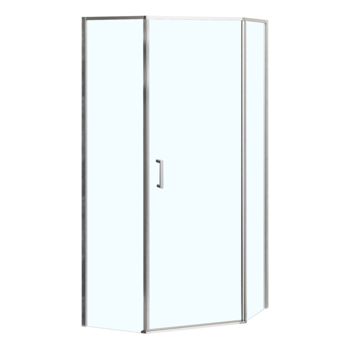 Душевое ограждение Azario SAKURA 1000х1000х1950 прозрачное стекло 6 мм, профиль хром (AZ-21C-100-CH-CL)