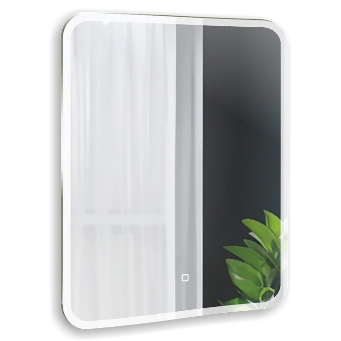 Зеркало AZARIO Stiv - Lite 600х800 сенсорный выключатель с функцией диммера, универсальное крепление (LED-00003101)