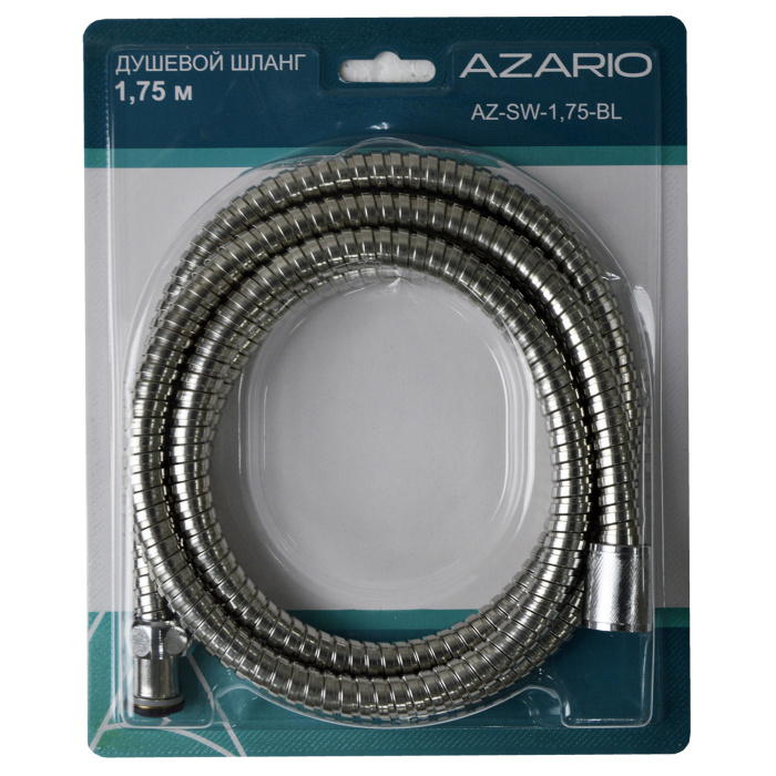 шланг Azario металл 175 блистер