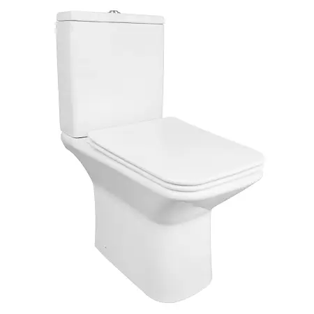 Унитаз-компакт Azario Formal 370х615х790 напольный, безободковый, в комплекте с бачком и сиденьем микролифт (AZ-1353B)