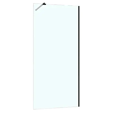 Душевая перегородка Azario Walk-in 1000х1950 прозрачное стекло 8 мм, профиль черный матовый (AZ-251-100-MB-CL)