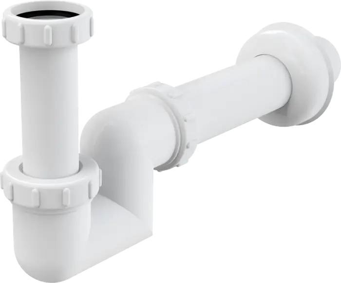 Сифон для раковины и биде Alcadrain пластик 40 мм (A45F-40)