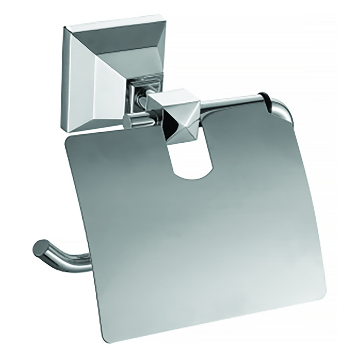 Бумагодержатель AZARIO ALTRE с крышкой, хром (AZ96010) Бумагодержатель AZARIO ALTRE с крышкой, хром (AZ96010)
