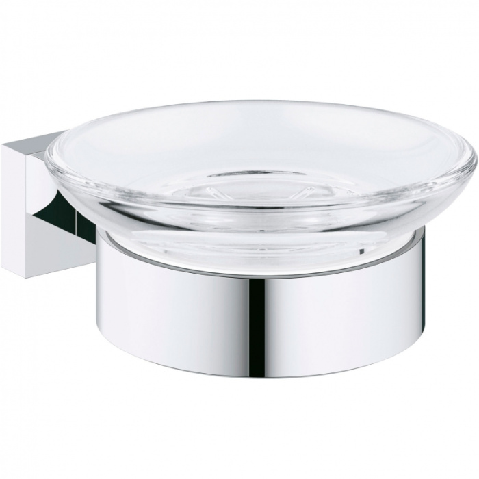 Мыльница Grohe Essentials Cube стекло, хром (40754001) Мыльница Grohe Essentials Cube стекло, хром (40754001)