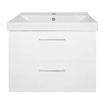 Комплект Azario Тумба Ника 60 610х480х560 подвесная, с раковиной Tempo 60, белый глянцевый (CS00091367)