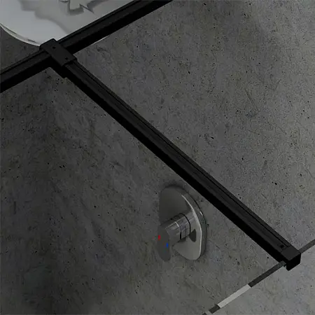 Держатель душевой перегородки Ravak W SET-Uni T connection 1200 мм, черный (GWD010003024)