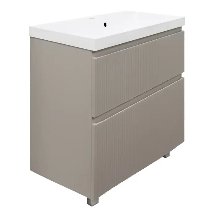Комплект Azario Тумба Viola 80/2Н 800х450х850 напольная, с раковиной Астория 80, бежевый (CS00097141)