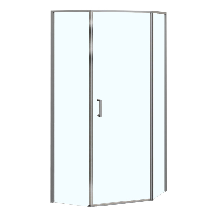 Душевое ограждение Azario SAKURA 900х900х1950 прозрачное стекло 6 мм, профиль графит матовый (AZ-21C-90-MGR-CL)