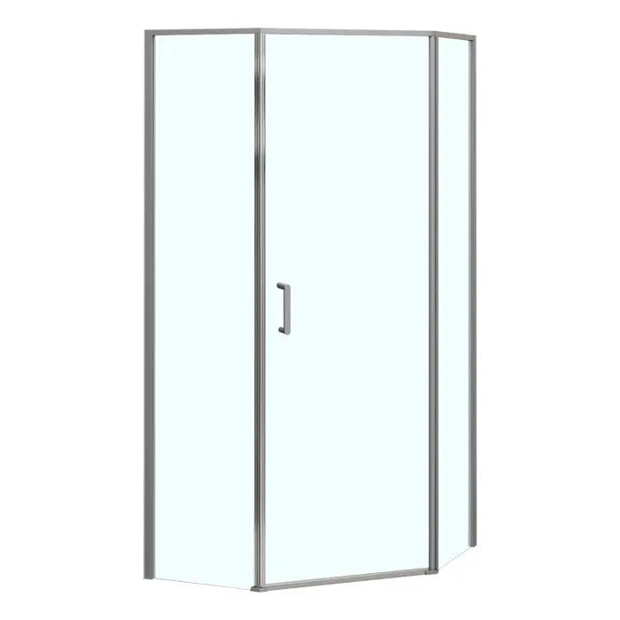 Душевое ограждение Azario SAKURA 900х900х1950 прозрачное стекло 6 мм, профиль графит матовый (AZ-21C-90-MGR-CL)