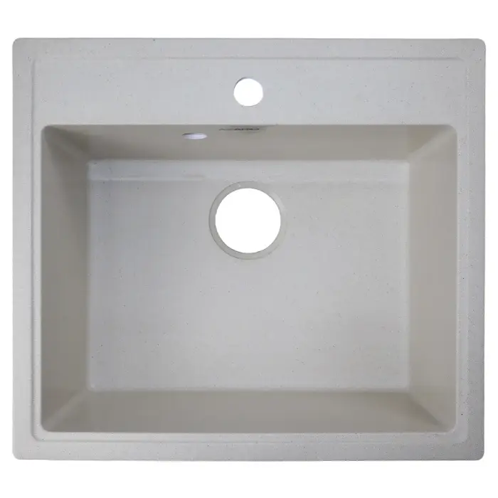 Кухонная мойка AZARIO Onda 565x505x200 искусственный мрамор, сифон в комплекте, цвет бежевый (CS00105220)