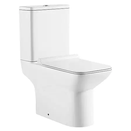 Унитаз-компакт Azario Glory 380х680х812 напольный, безободковый с быстросъемным сиденьем микролифт (AZ-49)