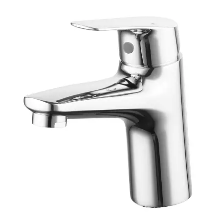 Смеситель для раковины Azario без донного клапана, керамический картридж, хром (AZ-HU245898)